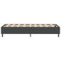 Preview: Boxspring-Bettgestell Grau Stoff 90x200 cm