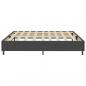 Preview: Boxspring-Bettgestell Grau Stoff 200x200 cm