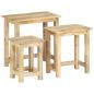 Preview: Satztische 3 Stk. Massivholz Mango