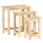 Preview: Satztische 3 Stk. Massivholz Mango