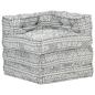 Preview: Modularer Pouf Hellgrau Stoff 