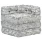 Preview: Modularer Pouf Hellgrau Stoff 