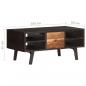 Preview: Couchtisch 100x50x45 cm Altholz Massiv