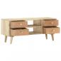 Preview: TV-Schrank 110×30×45 cm Mango Massivholz