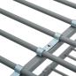 Preview: Etagenbettgestell Grau Metall 140x200 cm/90x200 cm 
