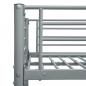 Preview: Etagenbett Grau Metall 90×200 cm