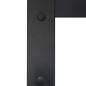 Preview: Schiebetür Aluminium und ESG Glas 76x205 cm Schwarz