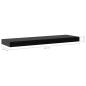 Preview: Schweberegale 2 Stk. Schwarz 60 x 20 x 3,8 cm