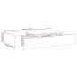 Preview: Schweberegal mit Schublade Schwarz 48x25x8 cm