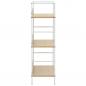 Preview: Bücherregal 3 Regalböden Eiche 60×27,6×90,5 cm Holzwerkstoff