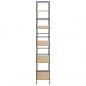 Preview: Bücherregal 5 Regalböden Eiche 60x27,6x158,5 cm Holzwerkstoff