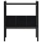 Preview: Bücherregal 2 Regalböden Schwarz 52x28x59 cm Holzwerkstoff