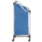 Preview: Wäschesortierer mit 4 Taschen Blau Stahl