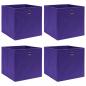 Preview: ARDEBO.de - Aufbewahrungsboxen 4 Stk. Lila 32x32x32 cm Stoff