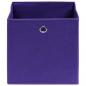 Preview: Aufbewahrungsboxen 4 Stk. Lila 32x32x32 cm Stoff