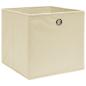 Preview: Aufbewahrungsboxen 4 Stk. Creme 32x32x32 cm Stoff
