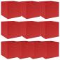 Preview: ARDEBO.de - Aufbewahrungsboxen 10 Stk. Rot 32x32x32 cm Stoff