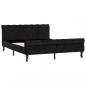 Preview: Bettgestell Schwarz Samt 140 x 200 cm
