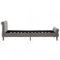 Preview: Bettgestell Grau Samt 90 x 200 cm