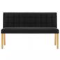 Preview: Bank 140 cm Schwarz Samt