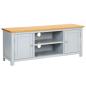 Preview: ARDEBO.de - TV-Schrank 120x35x48 cm Massivholz Eiche