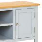 Preview: TV-Schrank 120x35x48 cm Massivholz Eiche