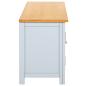Preview: TV-Schrank 120x35x48 cm Massivholz Eiche
