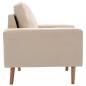 Preview: Sessel Creme Stoff 