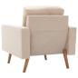 Preview: Sessel Creme Stoff 