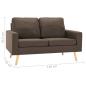 Preview: 2-Sitzer-Sofa Braun Stoff