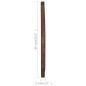 Preview: Wandspiegel 60 cm Teak Rund