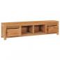 Preview: TV-Schrank 135x30x35 cm Massivholz Teak