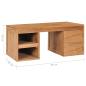 Preview: Couchtisch 90×50×40 cm Massivholz Teak
