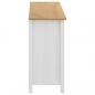 Preview: Sideboard Hill Weiß 130x40x80 cm Massivholz Kiefer