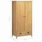 Preview: Kleiderschrank mit 2 Türen Hill 89x50x170 cm Massivholz Kiefer