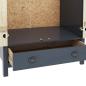 Preview: Kleiderschrank mit 2 Türen Hill Grau 89x50x170 cm Kiefernholz