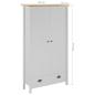 Preview: Kleiderschrank mit 2 Türen Hill Weiß 89x50x170 cm Kiefernholz