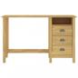 Preview: Schreibtisch Hill mit 3 Schubladen 120×50×74 cm Kiefernholz