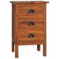 Preview: ARDEBO.de - Nachttisch 40x35x60 cm Massivholz Teak