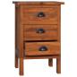 Preview: Nachttisch 40x35x60 cm Massivholz Teak