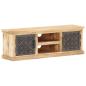 Preview: TV-Schrank mit Stahltüren 120x30x40 cm Mango Massivholz