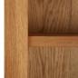 Preview: Bücherschrank mit 4 Türen 90x35x200 cm Eiche Massivholz & Glas