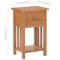 Preview: Zeitungstisch mit Schublade 35x27x55 cm Massivholz Eiche