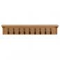 Preview: Wandgarderobe 90x16x16 cm Massivholz Eiche