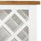 Preview: Weinschrank 80x32x80 cm Eiche Massivholz