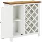 Preview: Weinschrank 80x32x80 cm Eiche Massivholz