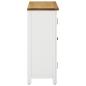 Preview: Weinschrank 80x32x80 cm Eiche Massivholz