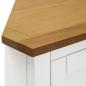 Preview: Eckschrank 80x33,5x78 cm Eiche Massivholz