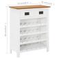 Preview: Weinschrank 72x32x90 cm Eiche Massivholz