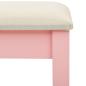 Preview: Schminktisch mit Hocker Rosa 65x36x128 cm Paulownia-Holz MDF